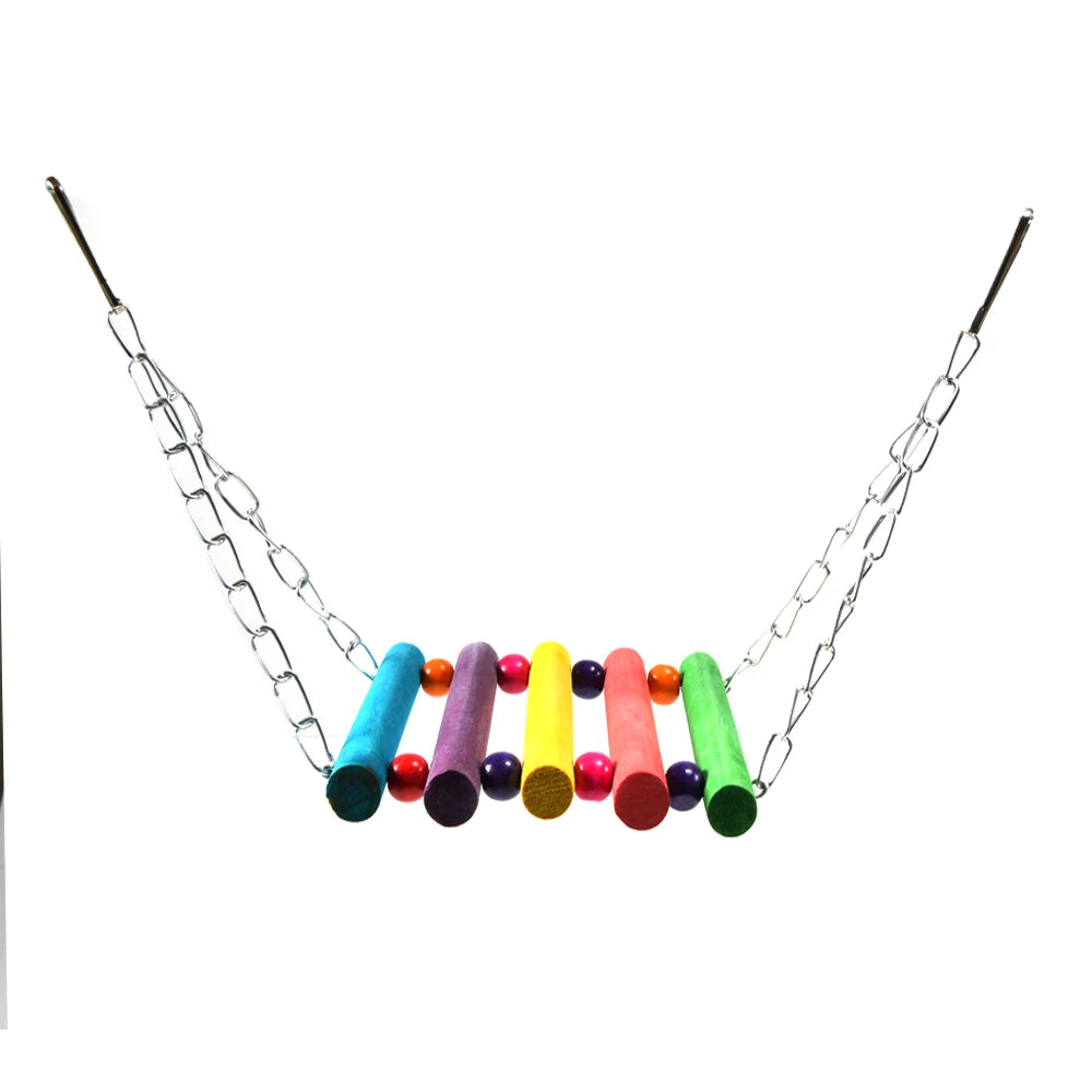 CozyNest™ Hanging Hammock Swing Toy — Interactive Bird Toy for Parrots, Cockatiels & Small Birds