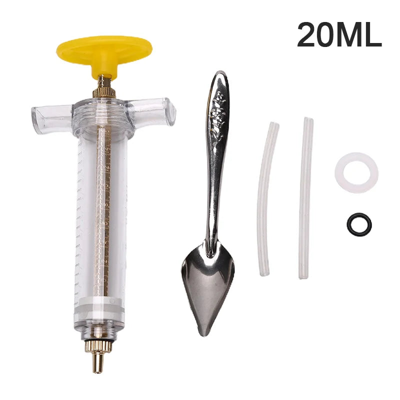 10ml 20ml 50ml Parrot Feeding Syringe Hose Parrots Bird Feeders Syringe High Quality Bird Feeder Balcony Syringe Hose Needle
