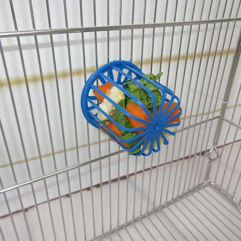 FruitNest™ Hanging Bird Feeder Basket — Cage Accessory for Parrots, Budgies