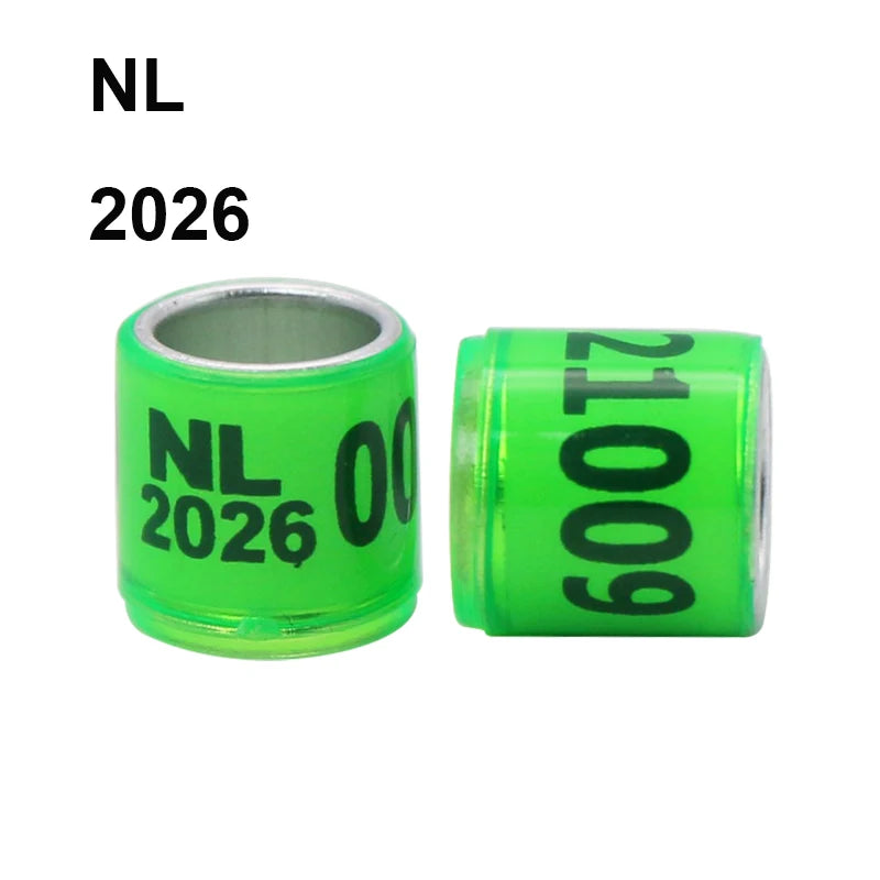 RaceID™ 50 Pcs Durable Digital Bird Foot Rings — 2025-2026 Style Pigeon Identification & Training Supplies