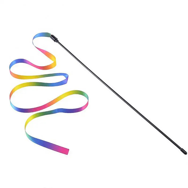 CheekyCat™ – Colourful Feather Wand with Bell & Suction Base