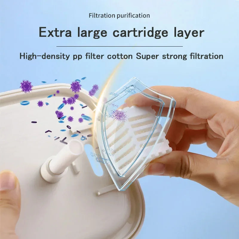 2-in-1 Cat water dispenser food Bowl automatic circulation flow drinking water eat food smart Dog Cat water feeder pet supplies
