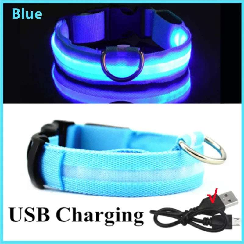 GlowGuard™ 3-Mode USB Rechargeable Luminous Dog & Cat Collar