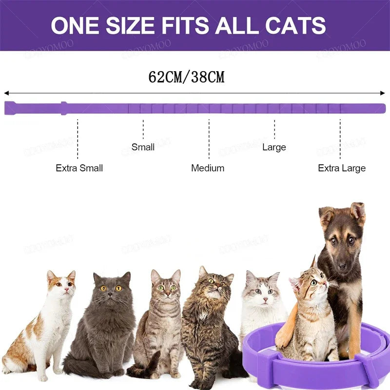 CalmPaws™ – Adjustable Dog & Cat Calming Pheromone Collar for Anxiety Relief