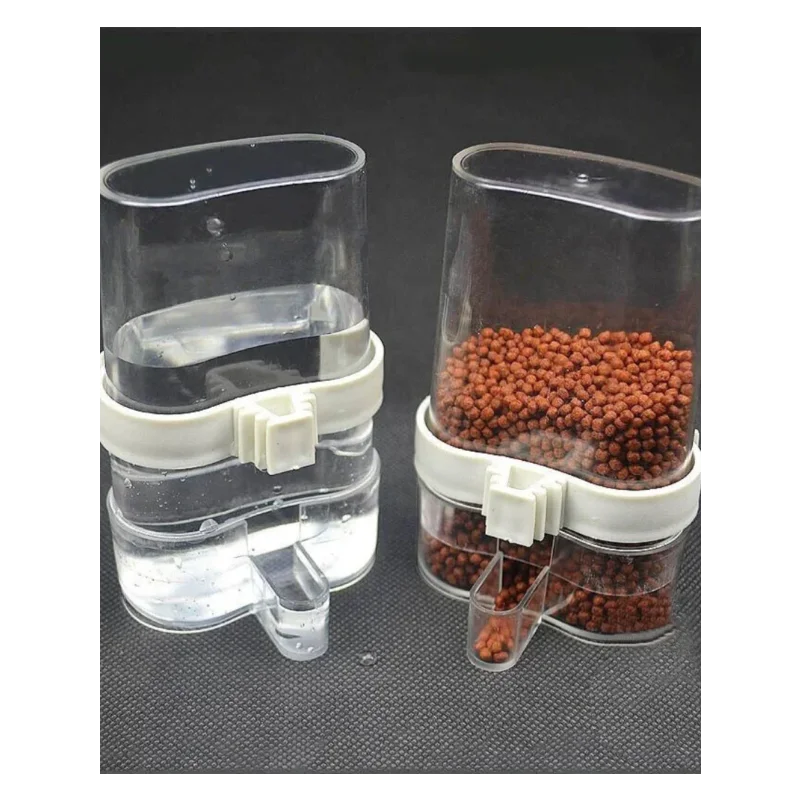Automatic Parakeet Bird Waterer Food Feeder Dispenser for Parrot Cage Accessories Bird Water Dispenser Bird Food Feeder