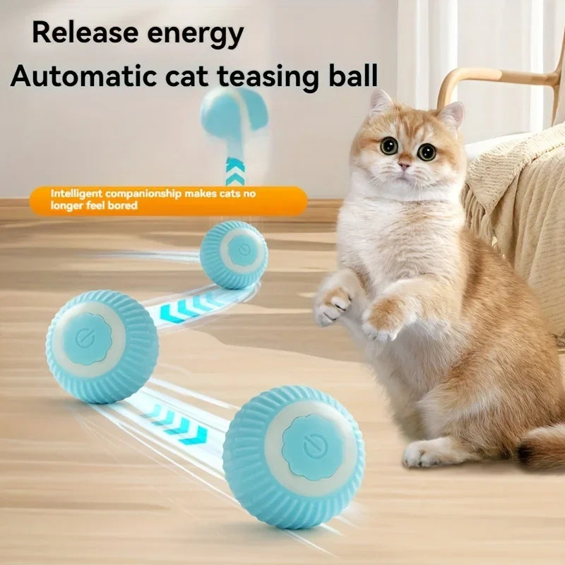 PlayPaws™ – Automatic Interactive Cat Ball with Faux Tail