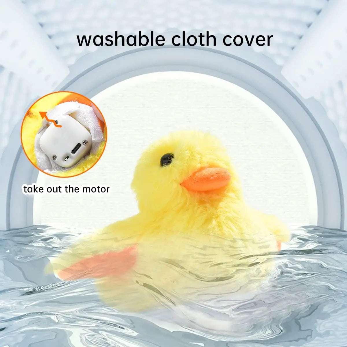 FlapFun™ – Rechargeable Touch-Activated Flapping Duck Toy for Cats