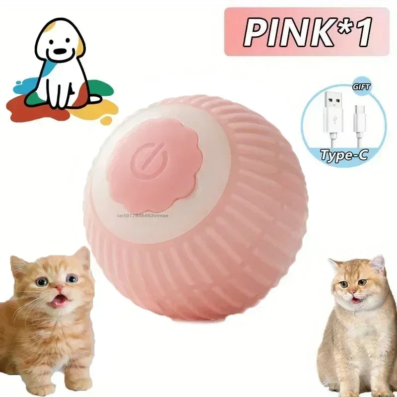 PlayPaws™ – Automatic Interactive Cat Ball with Faux Tail