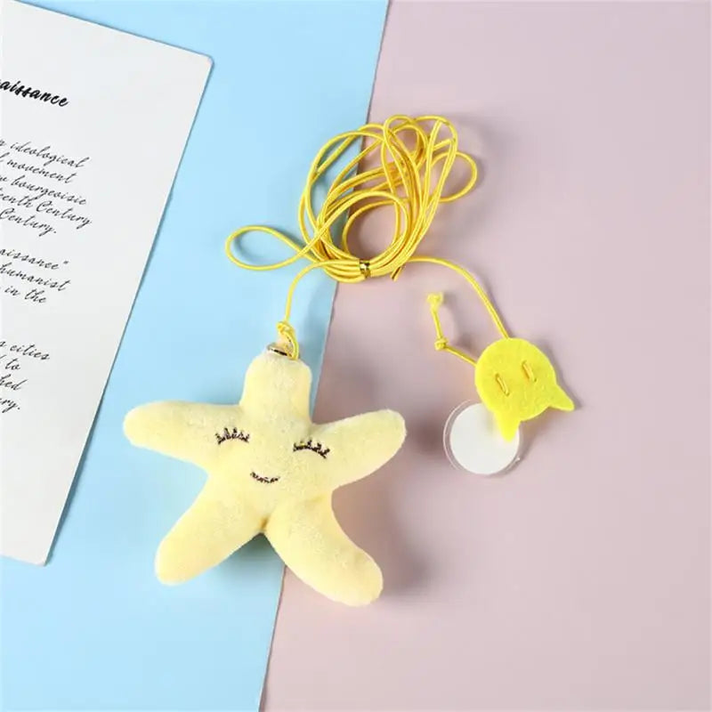 CheekyCat™ – Colourful Feather Wand with Bell & Suction Base