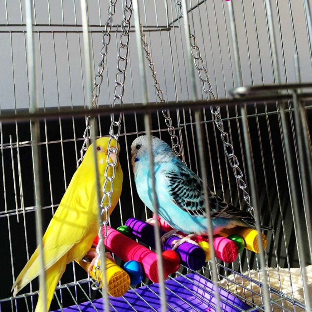 CozyNest™ Hanging Hammock Swing Toy — Interactive Bird Toy for Parrots, Cockatiels & Small Birds