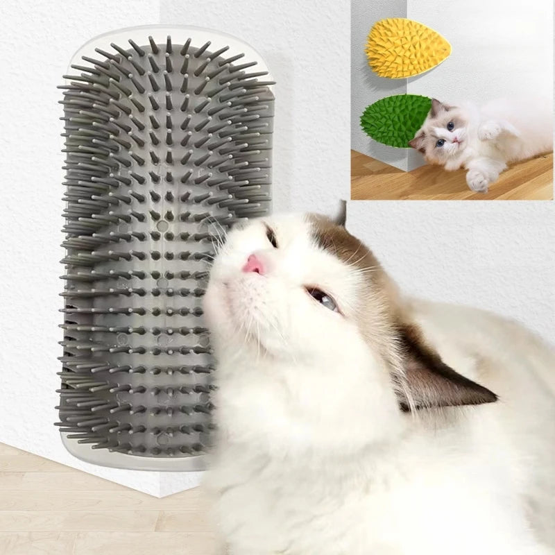 PurrMate™ – 2-in-1 Cat Scratcher & Grooming Massager Brush