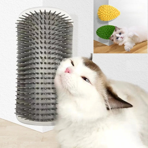 PurrMate™ – 2-in-1 Cat Scratcher & Grooming Massager Brush