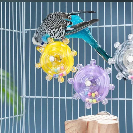 SmartSpin™ Interactive Parrot Toy — Rotating Treat Dispenser for Mental Stimulation & Entertainment