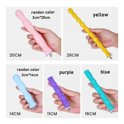 BeakSharp™ Wooden Claw Grinding Stick — Parrot Perching & Chewing Toy for Healthy Beak & Claw Care