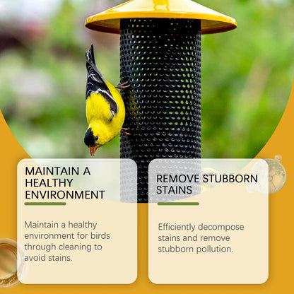 Bird Feeder Cleaner Spray - Gentle Cleaning Solution For Feeders, Houses & Baths, Safe & Effective Deodorizing Formula