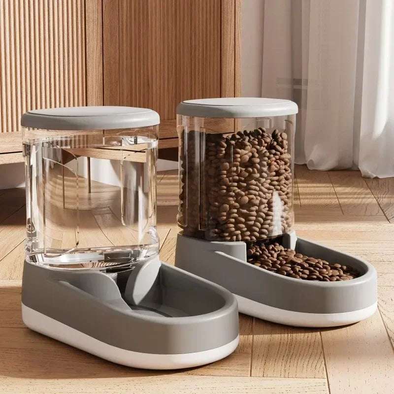 Automatic Pet Feeder Water Dispenser Cat Dog Food Bowl Puppy Cat Drinking Water Flowing Water Without Inserting Electric