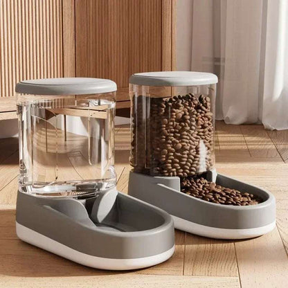 Automatic Pet Feeder Water Dispenser Cat Dog Food Bowl Puppy Cat Drinking Water Flowing Water Without Inserting Electric