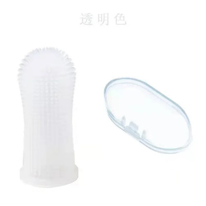 Dog Super Soft Pet Finger Toothbrush Teeth Cleaning Bad Breath Care Nontoxic Silicone Tooth Brush Tool Dog Cat Cleaning Supplies