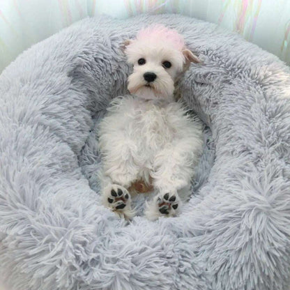 Cat Nest Round Soft Shaggy Mat for Kittens Chihuahua Indoor Dog Cat Bed Pet Supplies Removable Machine Washable Pillow Bed