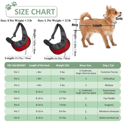 Comfortable Dog Bag Pet Crossbody Shoulder Bag Outdoor Travel Sling Carry Pack Foldable Dog Accessories Pets Bag Backpacks