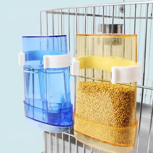 Automatic Parakeet Bird Waterer Food Feeder Dispenser for Parrot Cage Accessories Bird Water Dispenser Bird Food Feeder
