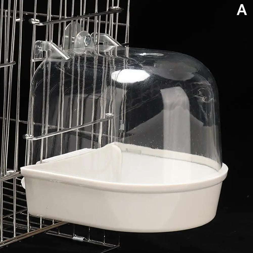 AquaNest™ Hanging Bird Bath Cube — Parrot & Small Bird Cage Accessory for Canary, Budgerigar