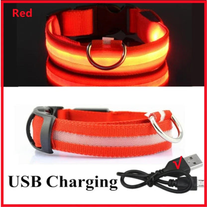 GlowGuard™ 3-Mode USB Rechargeable Luminous Dog & Cat Collar
