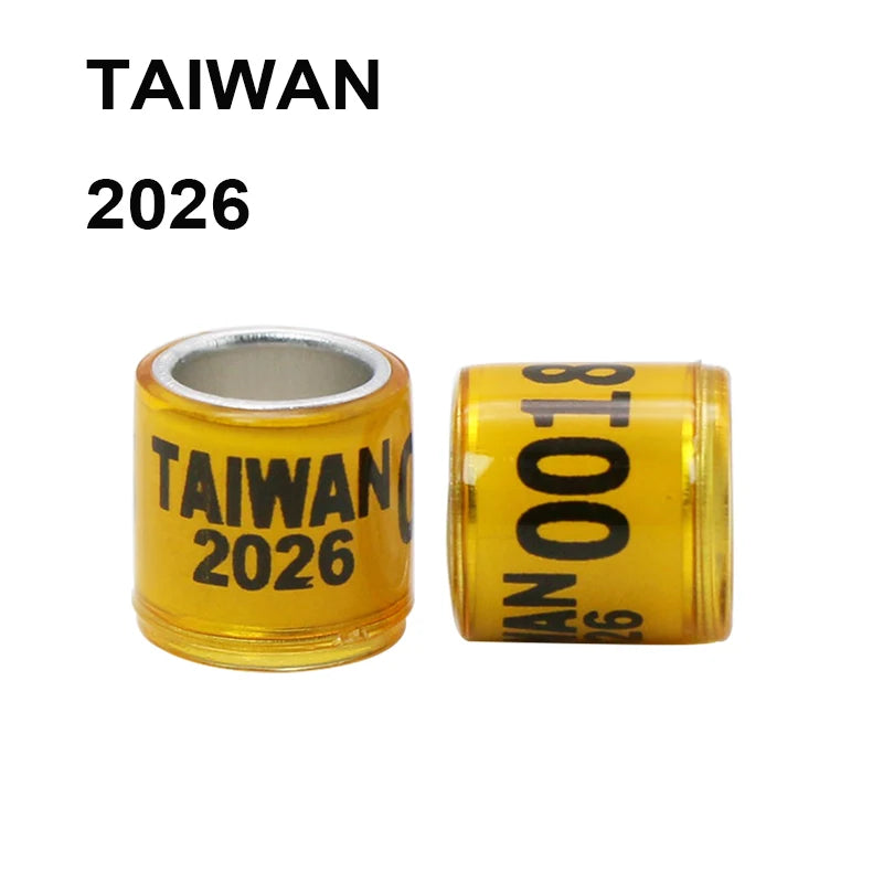 RaceID™ 50 Pcs Durable Digital Bird Foot Rings — 2025-2026 Style Pigeon Identification & Training Supplies