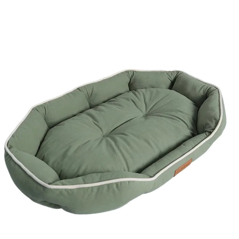 Dog Sofa Fluffy Round Kennel for Small Breeds Warm Washable Big Bed Pets Pet Supplies Cushions Mat Cushion Puppy Dog Accessories