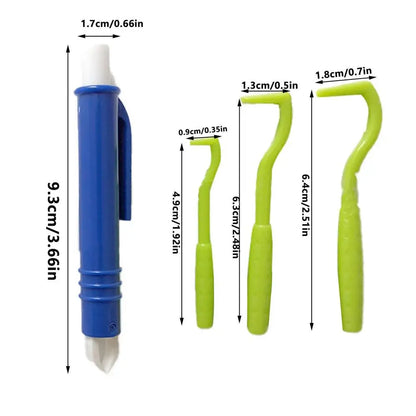 TickEase™ 4-Piece Tick Remover Kit — Safe & Easy Tick Removal Tool for Dogs, Cats