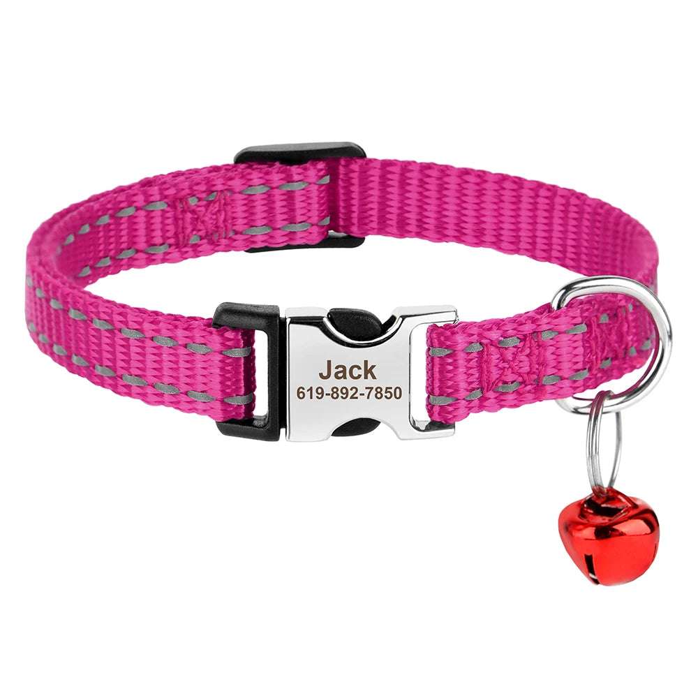 SafePaw™ - Personalized Printed Cat Collar with Free Engraved ID Tag & Bell