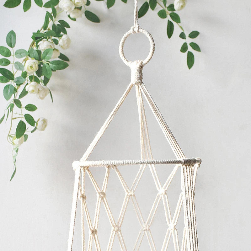 Large Macrame Cat Hammock Macrame Hanging Swing Cat Dog Bed Basket Home Pet Cat Accessories Dog Cat'S House Puppy Bed Gift