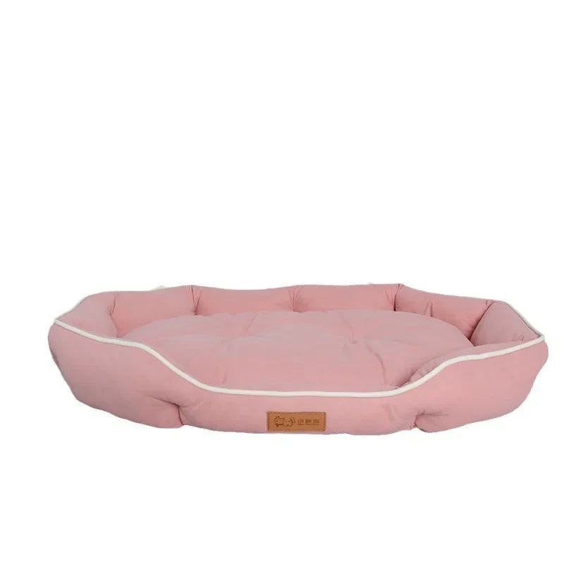 Dog Sofa Fluffy Round Kennel for Small Breeds Warm Washable Big Bed Pets Pet Supplies Cushions Mat Cushion Puppy Dog Accessories
