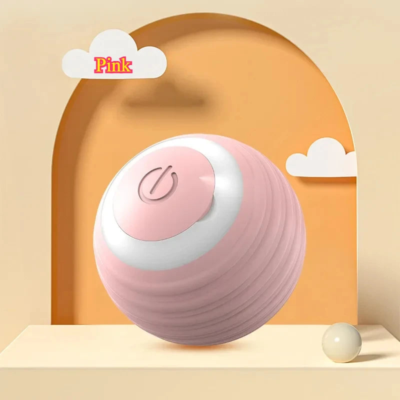 PurrPlay™ Interactive Rolling Ball Toy with Faux Tail — Rechargeable & Smart