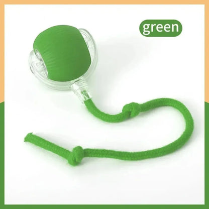 PurrPlay™ Interactive Rolling Ball Toy with Faux Tail — Rechargeable & Smart