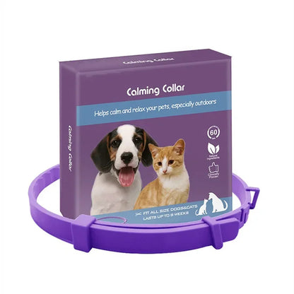 CalmPaws™ – Adjustable Dog & Cat Calming Pheromone Collar for Anxiety Relief