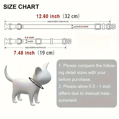 SafeTag™ - Personalized Reflective Cat Safety Collar with Engraving