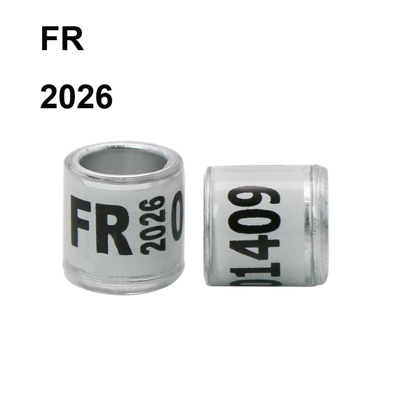 RaceID™ 50 Pcs Durable Digital Bird Foot Rings — 2025-2026 Style Pigeon Identification & Training Supplies