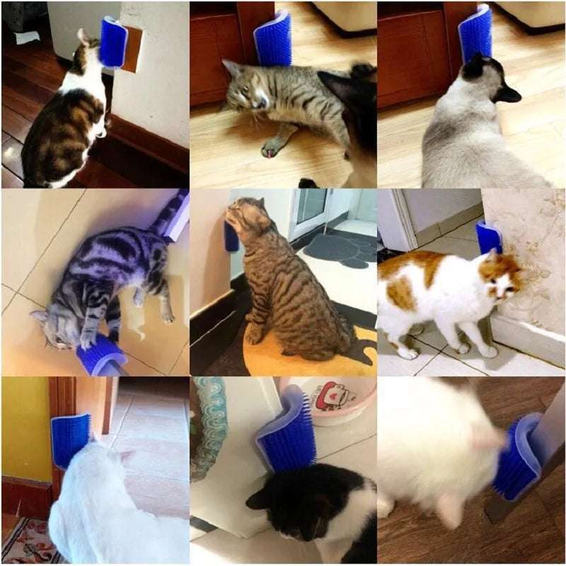 PurrMate™ – 2-in-1 Cat Scratcher & Grooming Massager Brush