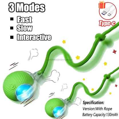 PlayPaws™ – Automatic Interactive Cat Ball with Faux Tail