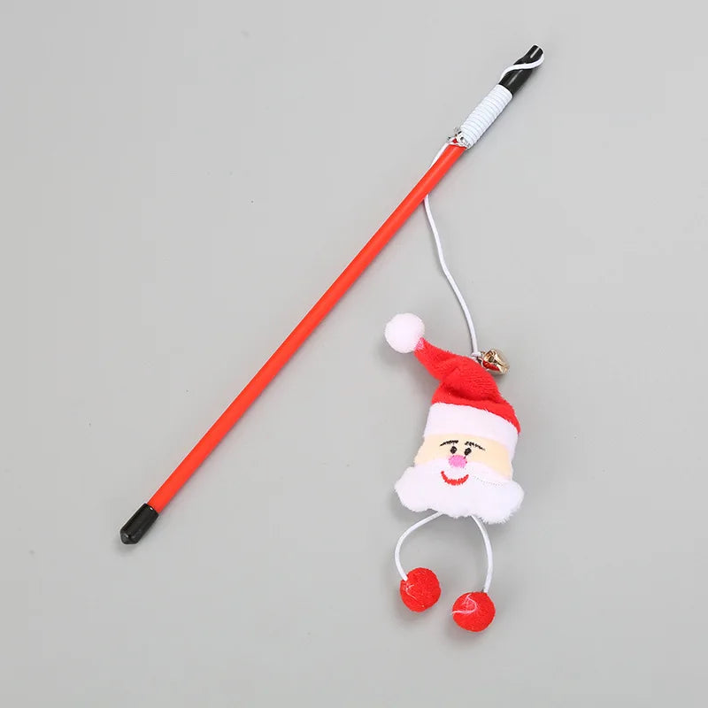 CheekyCat™ – Colourful Feather Wand with Bell & Suction Base