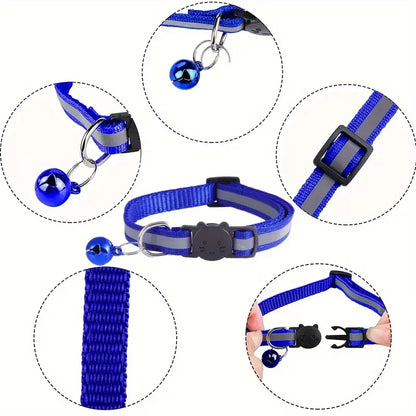 SafeTag™ - Personalized Reflective Cat Safety Collar with Engraving