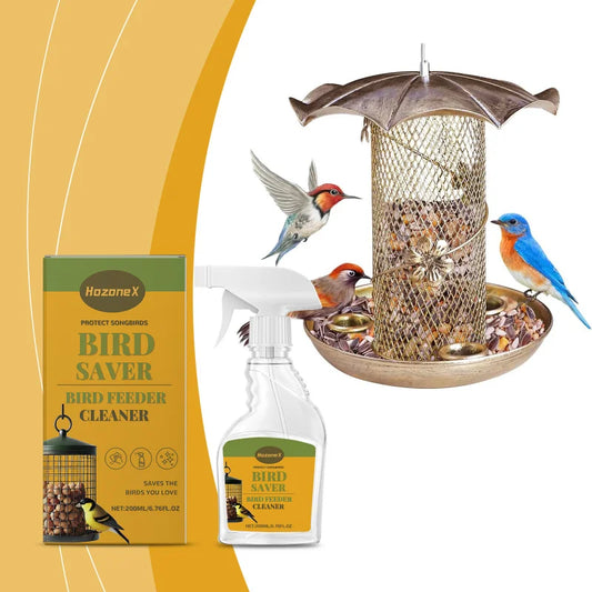 Bird Feeder Cleaner Spray - Gentle Cleaning Solution For Feeders, Houses & Baths, Safe & Effective Deodorizing Formula