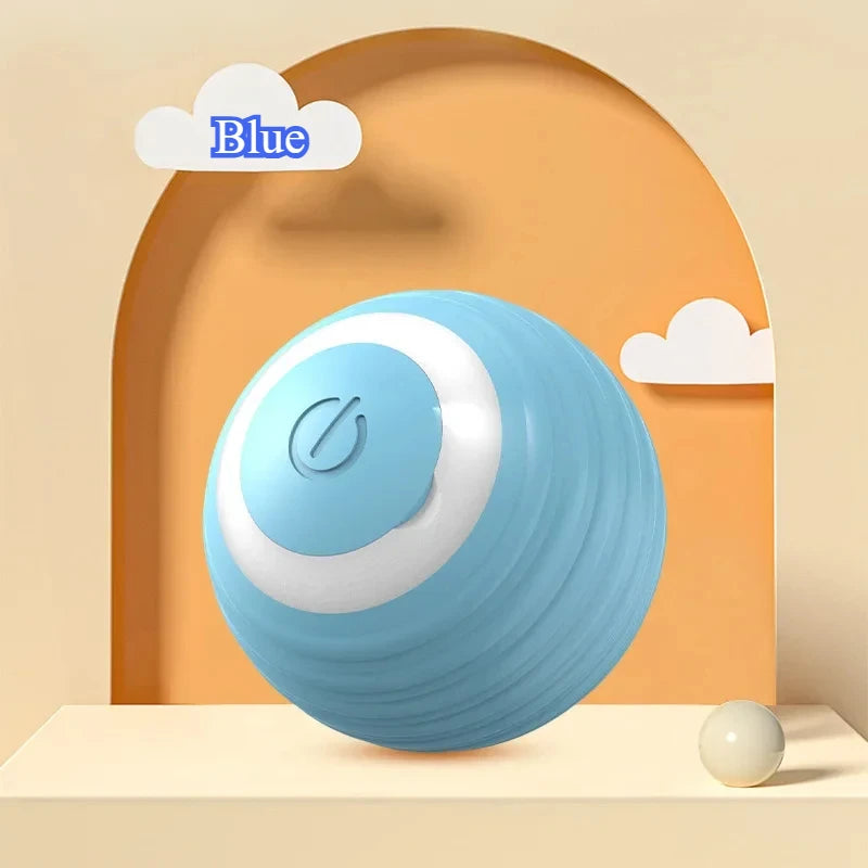 PurrPlay™ Interactive Rolling Ball Toy with Faux Tail — Rechargeable & Smart