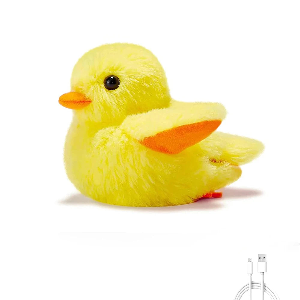 FlapFun™ – Rechargeable Touch-Activated Flapping Duck Toy for Cats