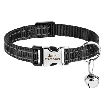 SafePaw™ - Personalized Printed Cat Collar with Free Engraved ID Tag & Bell