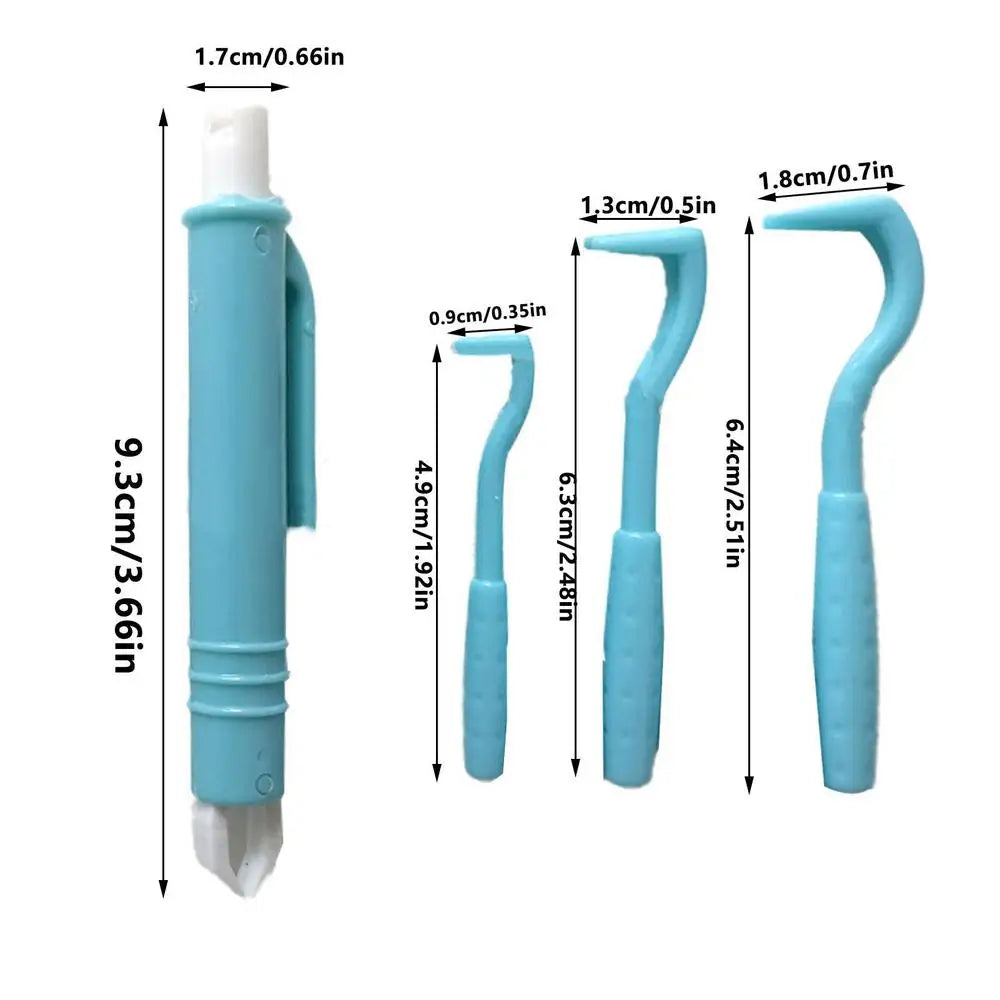 TickEase™ 4-Piece Tick Remover Kit — Safe & Easy Tick Removal Tool for Dogs, Cats