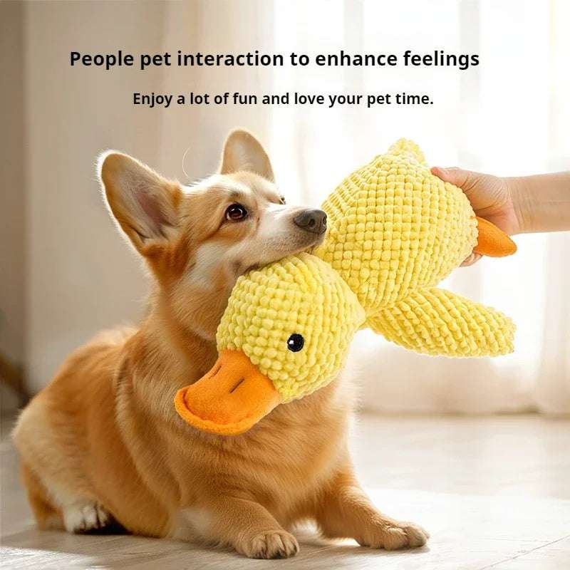 SleepyDuck™ - Plush Dog Toy for Teeth Grinding & Sound Relief