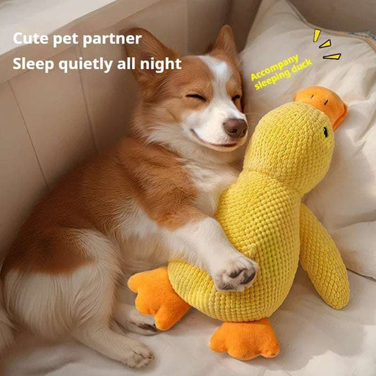 SleepyDuck™ - Plush Dog Toy for Teeth Grinding & Sound Relief