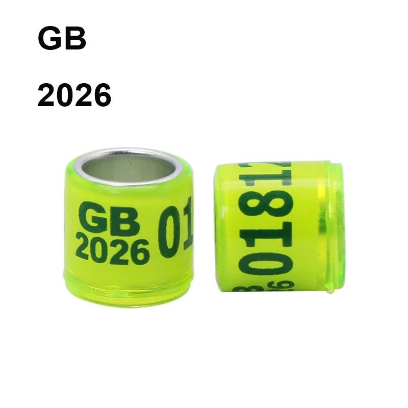 RaceID™ 50 Pcs Durable Digital Bird Foot Rings — 2025-2026 Style Pigeon Identification & Training Supplies